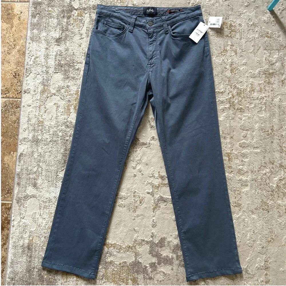 34 Heritage Men's Courage Straight Leg Pants In Dark Denim Twill NWT - 34x32